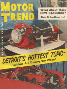 MOTOR TREND 1954 AUG - V-8 CORVETTE, DODGE ROYAL V-8, TURBINE
